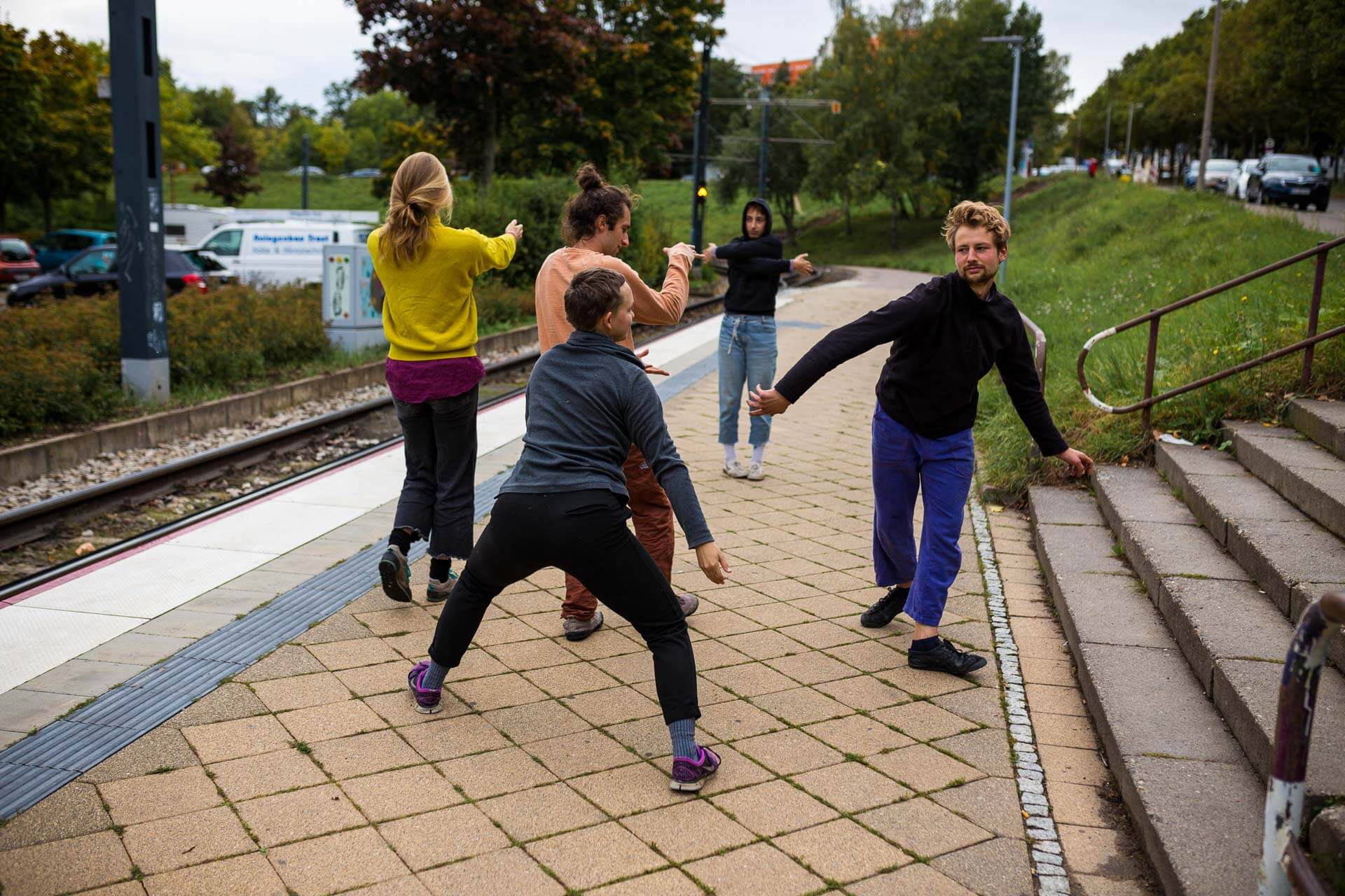 Tanzkollektiv in Erfurt bei einer Performance